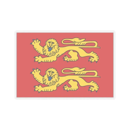 Flag of Normandy France 2 - STICKER Vinyl Kiss-Cut Decal 2 Inch Transparent - The Sticker Space