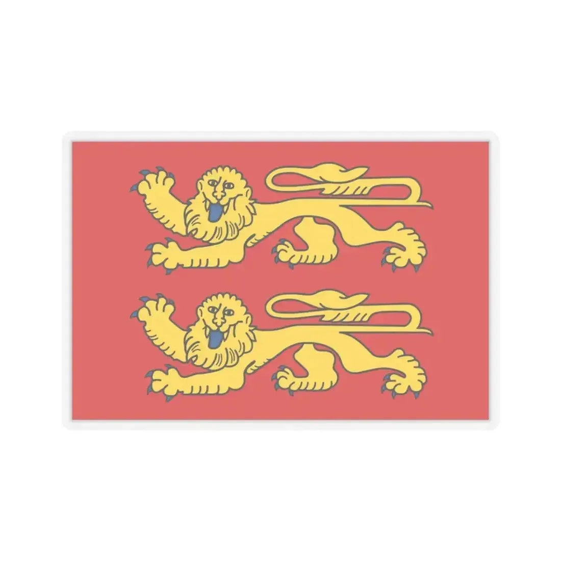 Flag of Normandy France 2 - STICKER Vinyl Kiss-Cut Decal 3 Inch Transparent - The Sticker Space