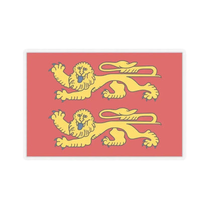 Flag of Normandy France 2 - STICKER Vinyl Kiss-Cut Decal 3 Inch Transparent - The Sticker Space