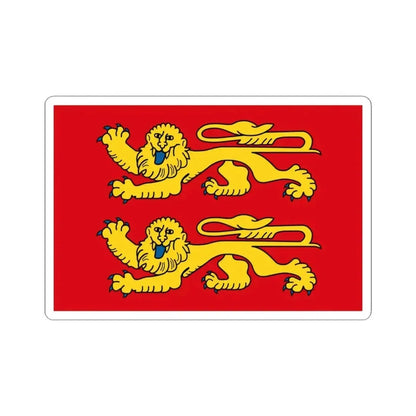 Flag of Normandy France 2 - STICKER Vinyl Kiss-Cut Decal 4 Inch White - The Sticker Space