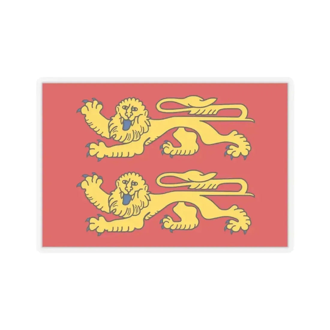 Flag of Normandy France 2 - STICKER Vinyl Kiss-Cut Decal 6 Inch Transparent - The Sticker Space