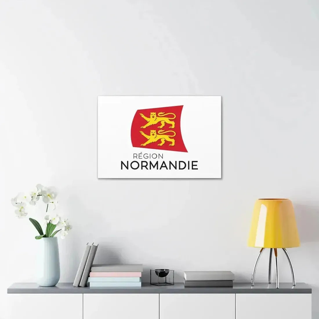 Flag of Normandy France - Canvas Wall Art - The Sticker Space