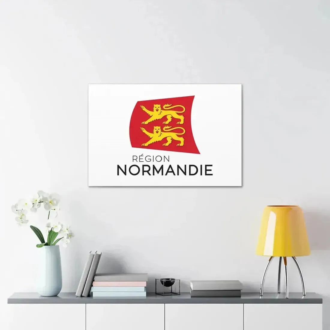 Flag of Normandy France - Canvas Wall Art - The Sticker Space