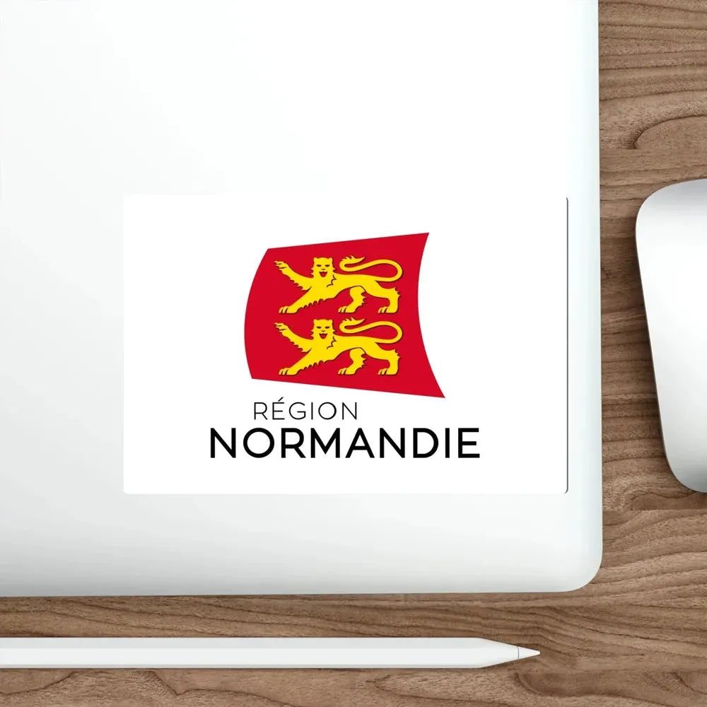 Flag of Normandy France STICKER Vinyl Die-Cut Decal - The Sticker Space
