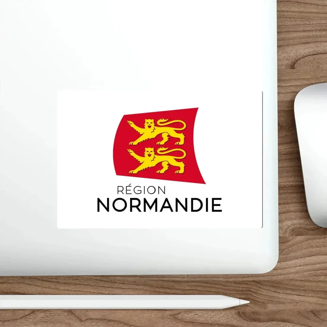Flag of Normandy France STICKER Vinyl Die-Cut Decal - The Sticker Space
