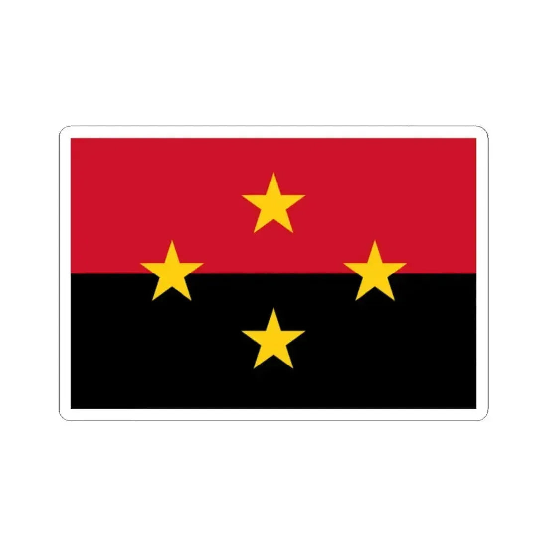 Flag of Norte de Santander Department (Colombia) STICKER Vinyl Kiss-Cut Decal 2 Inch White - The Sticker Space