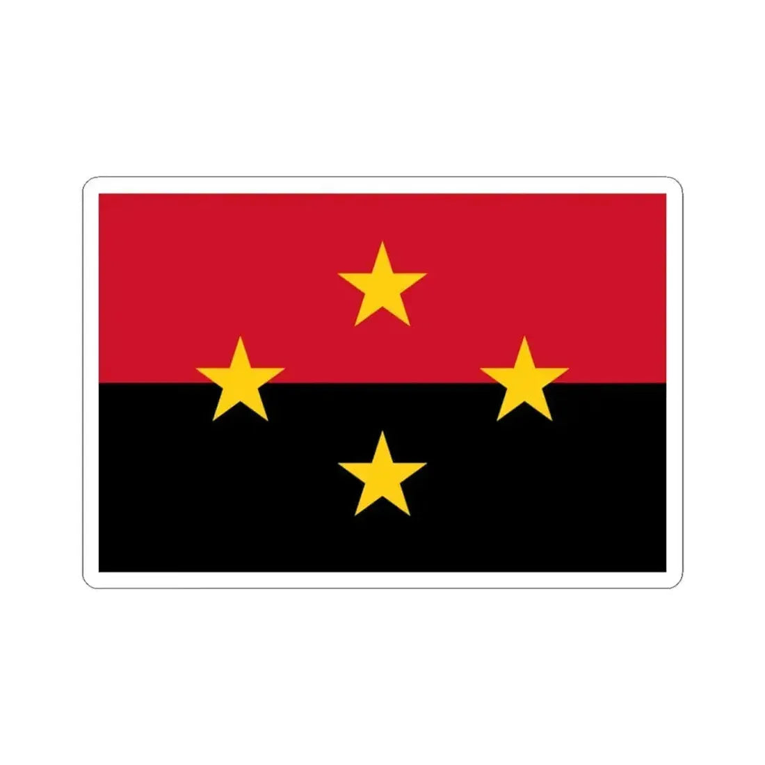 Flag of Norte de Santander Department (Colombia) STICKER Vinyl Kiss-Cut Decal 3 Inch White - The Sticker Space