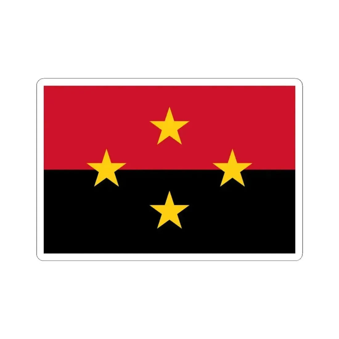 Flag of Norte de Santander Department (Colombia) STICKER Vinyl Kiss-Cut Decal 4 Inch White - The Sticker Space