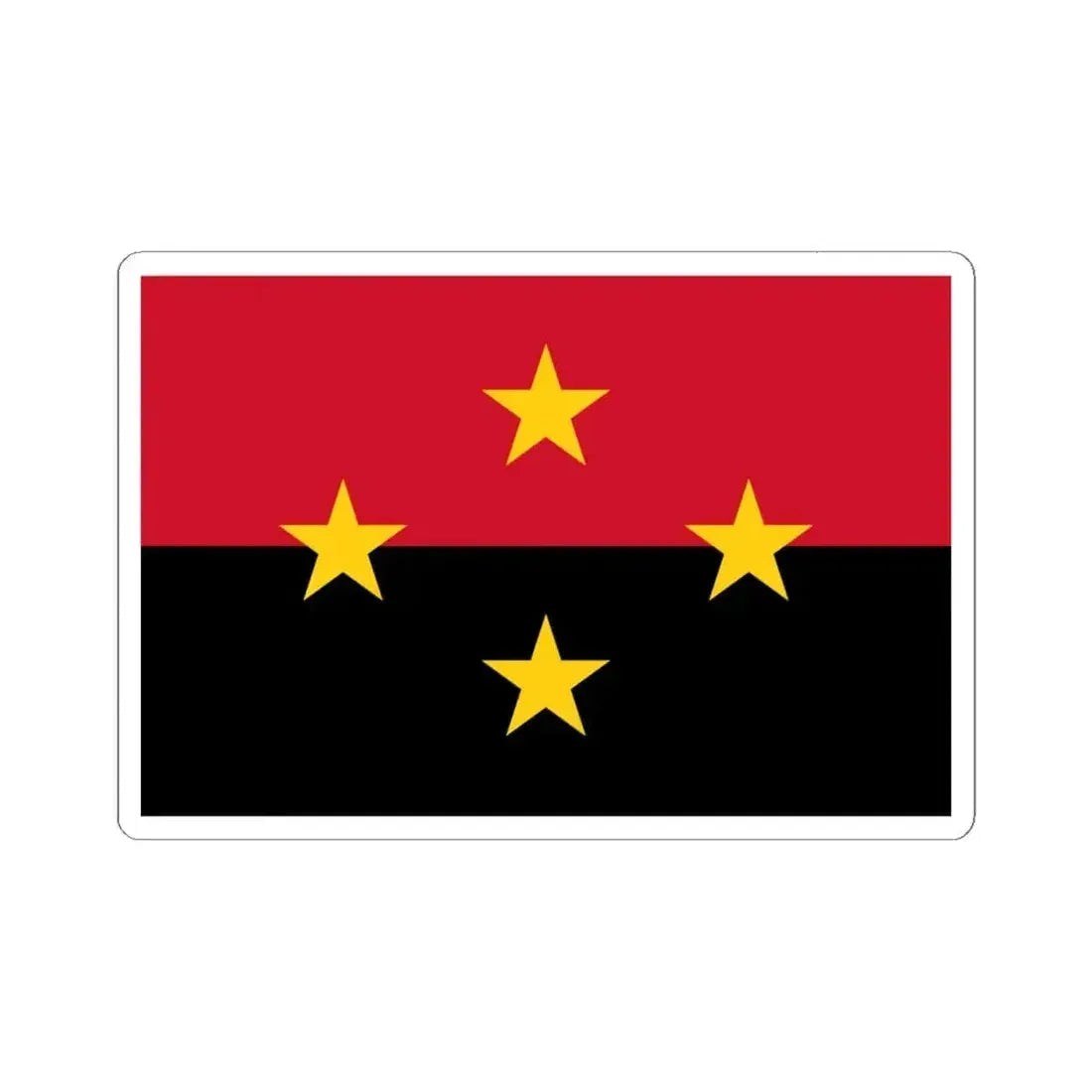 Flag of Norte de Santander Department (Colombia) STICKER Vinyl Kiss-Cut Decal 6 Inch White - The Sticker Space