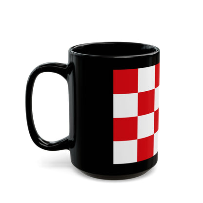 Flag of North Brabant Netherlands - Black Coffee Mug-The Sticker Space