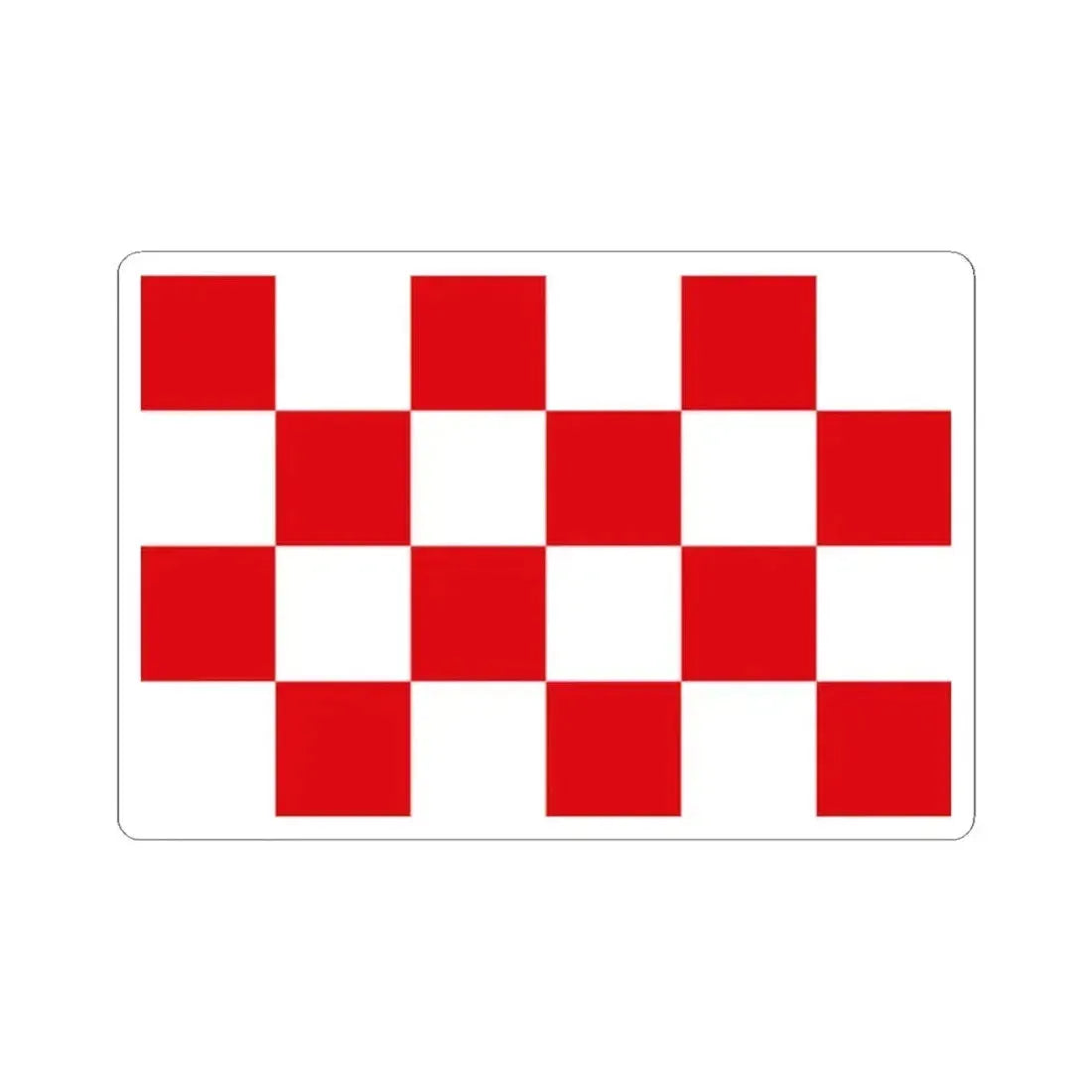 Flag of North Brabant Netherlands - STICKER Vinyl Kiss-Cut Decal 2 Inch White - The Sticker Space