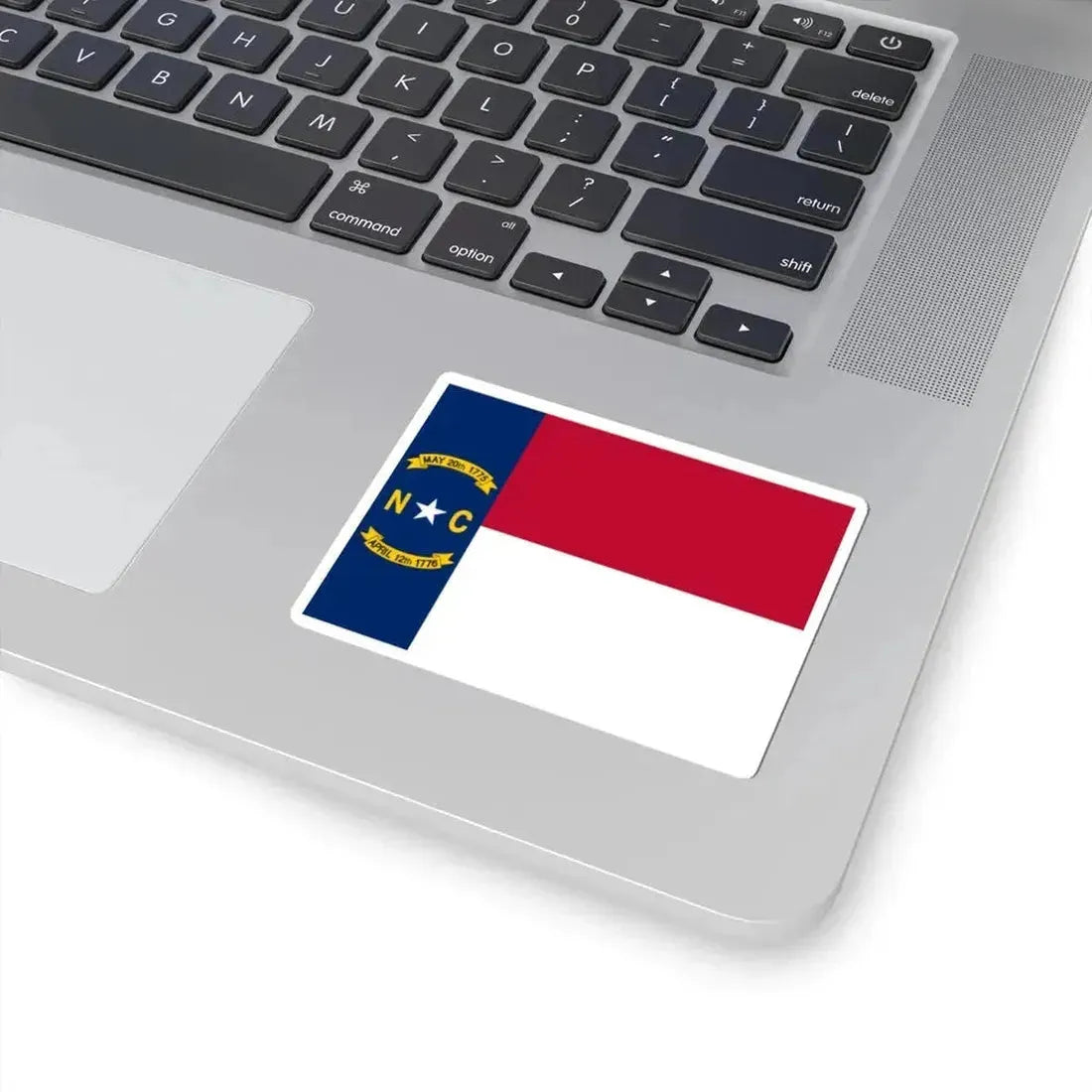 Flag of North Carolina 1885-1991 (United States) STICKER Vinyl Kiss-Cut Decal - The Sticker Space