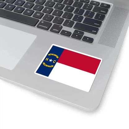 Flag of North Carolina 1885-1991 (United States) STICKER Vinyl Kiss-Cut Decal - The Sticker Space