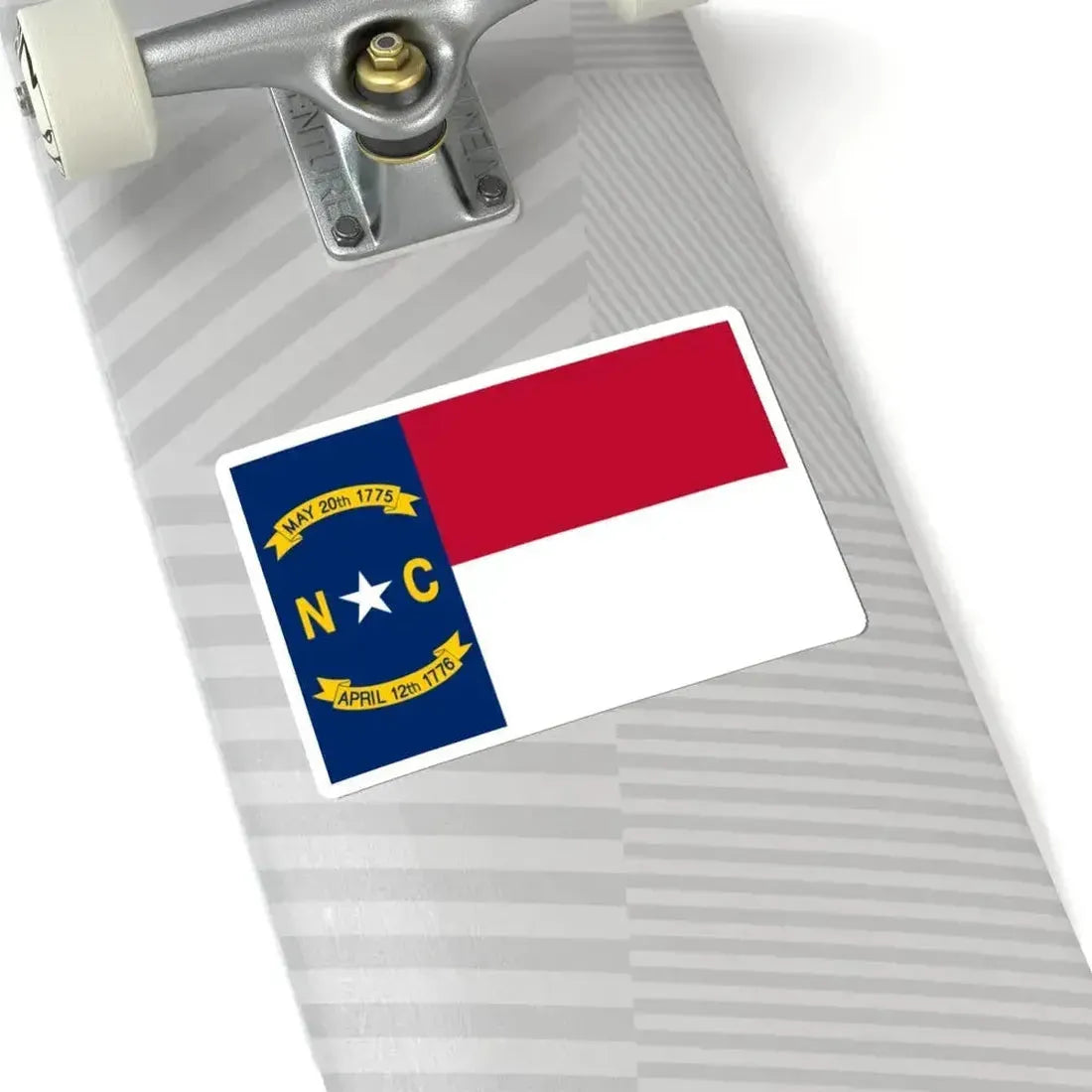 Flag of North Carolina 3-2 (United States) STICKER Vinyl Kiss-Cut Decal - The Sticker Space