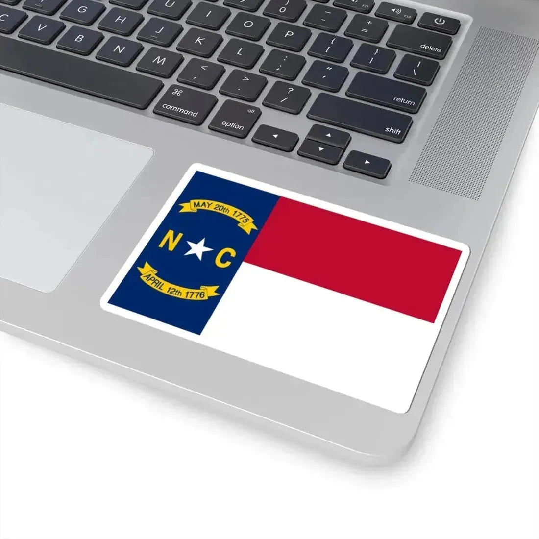 Flag of North Carolina (United States) STICKER Vinyl Kiss-Cut Decal - The Sticker Space