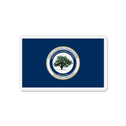 Flag of North Charleston South Carolina - Die-Cut Magnet-4" x 4"-The Sticker Space