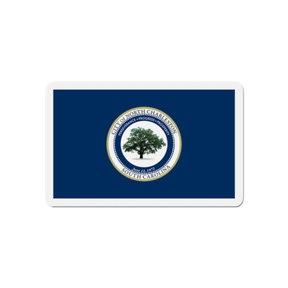 Flag of North Charleston South Carolina - Die-Cut Magnet-6 × 6"-The Sticker Space