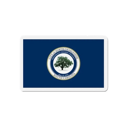 Flag of North Charleston South Carolina - Refrigerator Magnet 5 Inch - The Sticker Space