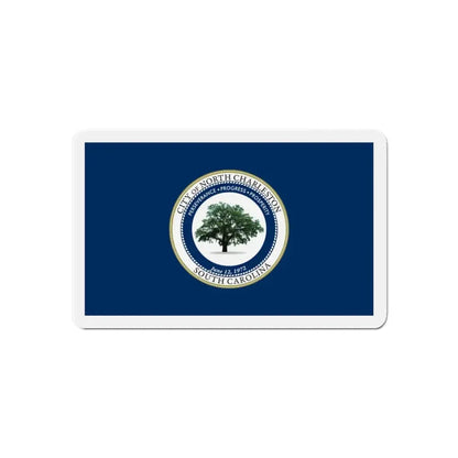 Flag of North Charleston South Carolina - Refrigerator Magnet 6 Inch - The Sticker Space