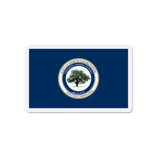 Flag of North Charleston South Carolina - Refrigerator Magnet 6 Inch - The Sticker Space