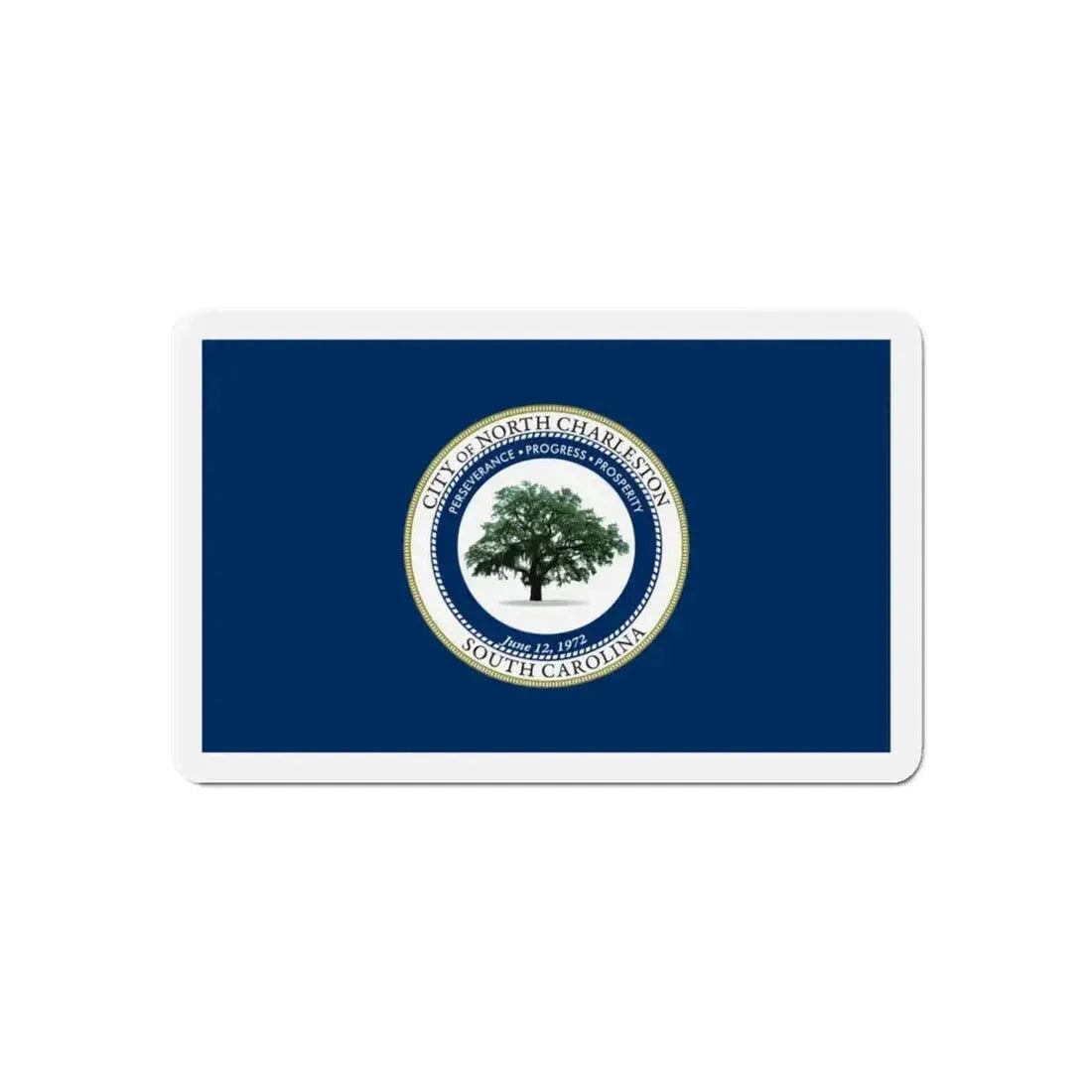 Flag of North Charleston South Carolina - Refrigerator Magnet - The Sticker Space