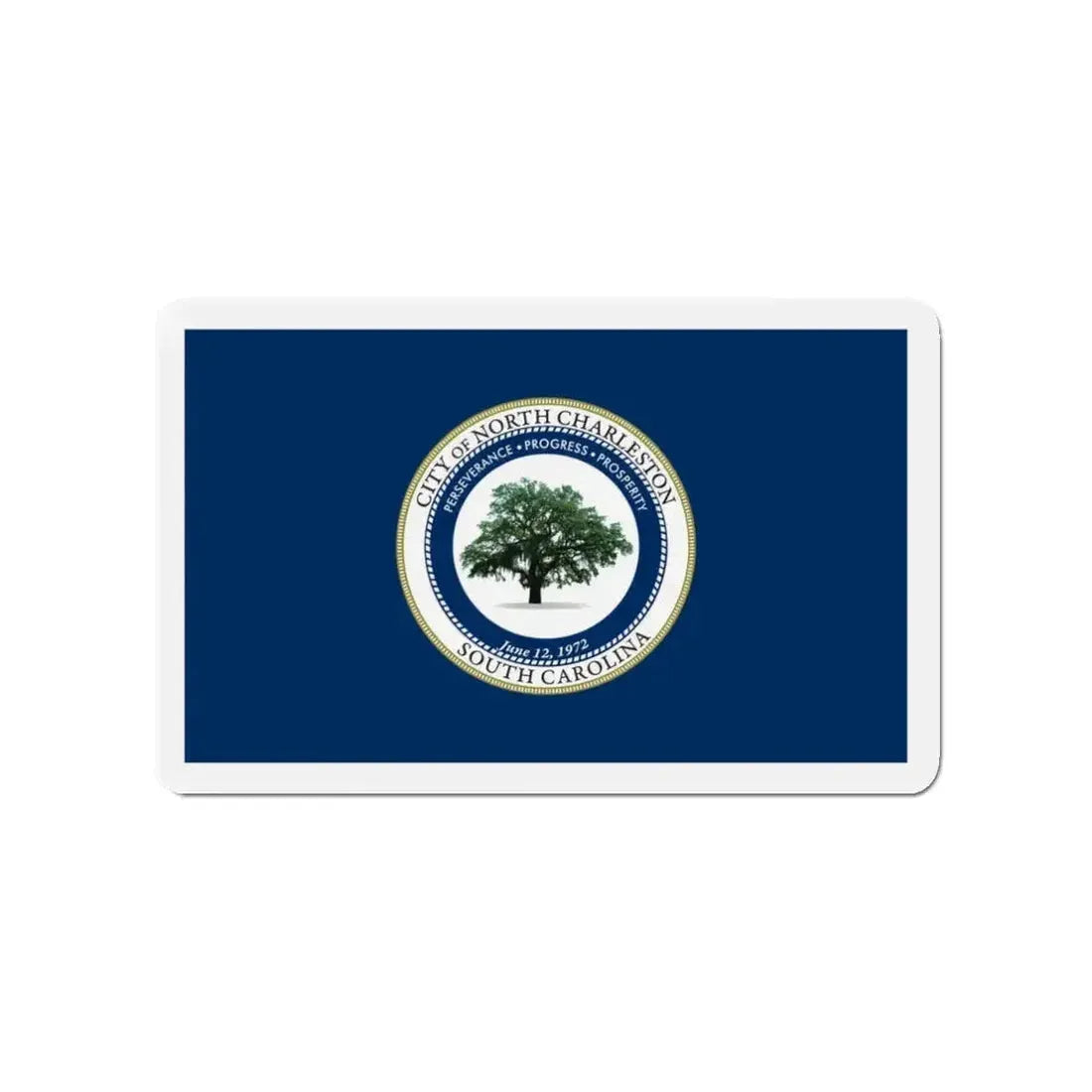 Flag of North Charleston South Carolina - Refrigerator Magnet - The Sticker Space