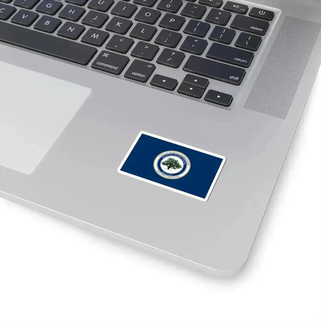 Flag of North Charleston, South Carolina - STICKER Vinyl Kiss-Cut Decal - The Sticker Space