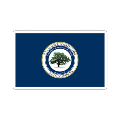 Flag of North Charleston South Carolina USA STICKER Vinyl Die-Cut Decal-3 Inch-The Sticker Space