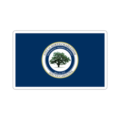 Flag of North Charleston South Carolina USA STICKER Vinyl Die-Cut Decal-5 Inch-The Sticker Space