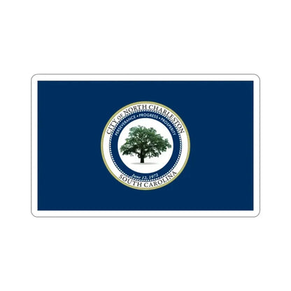 Flag of North Charleston South Carolina USA STICKER Vinyl Die-Cut Decal - The Sticker Space