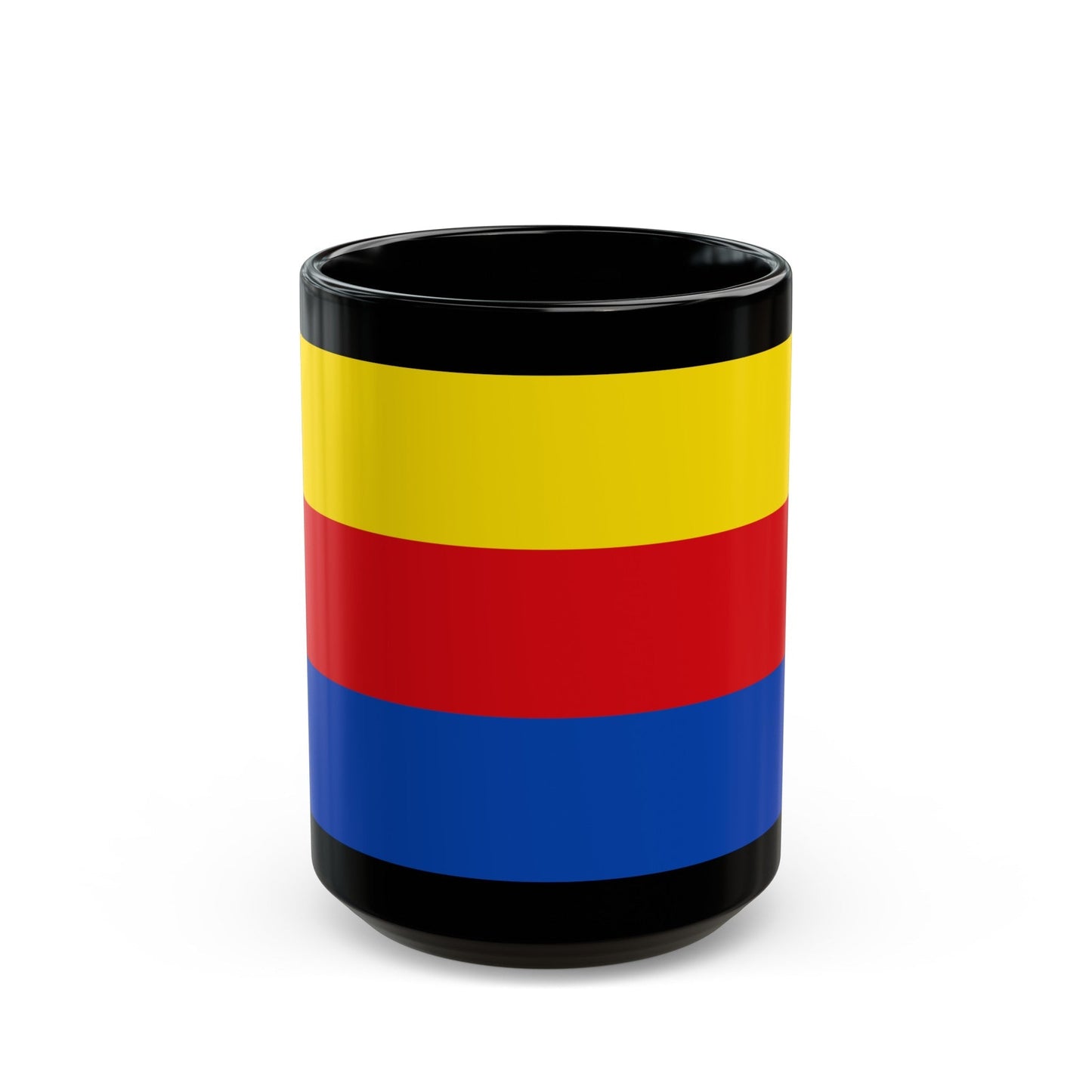 Flag of North Holland Netherlands - Black Coffee Mug-15oz-The Sticker Space