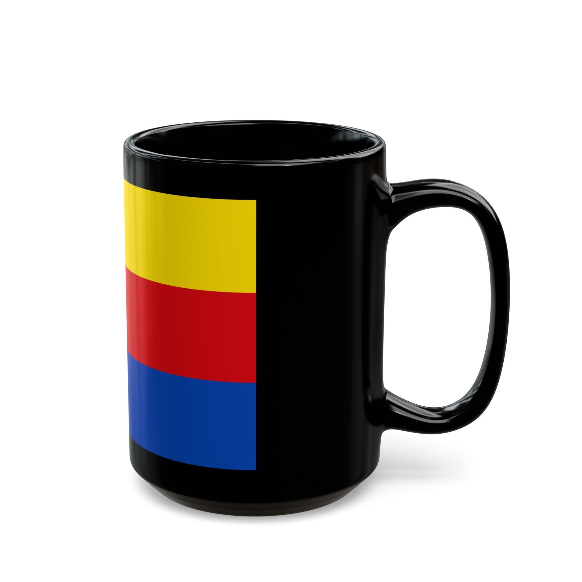 Flag of North Holland Netherlands - Black Coffee Mug-The Sticker Space