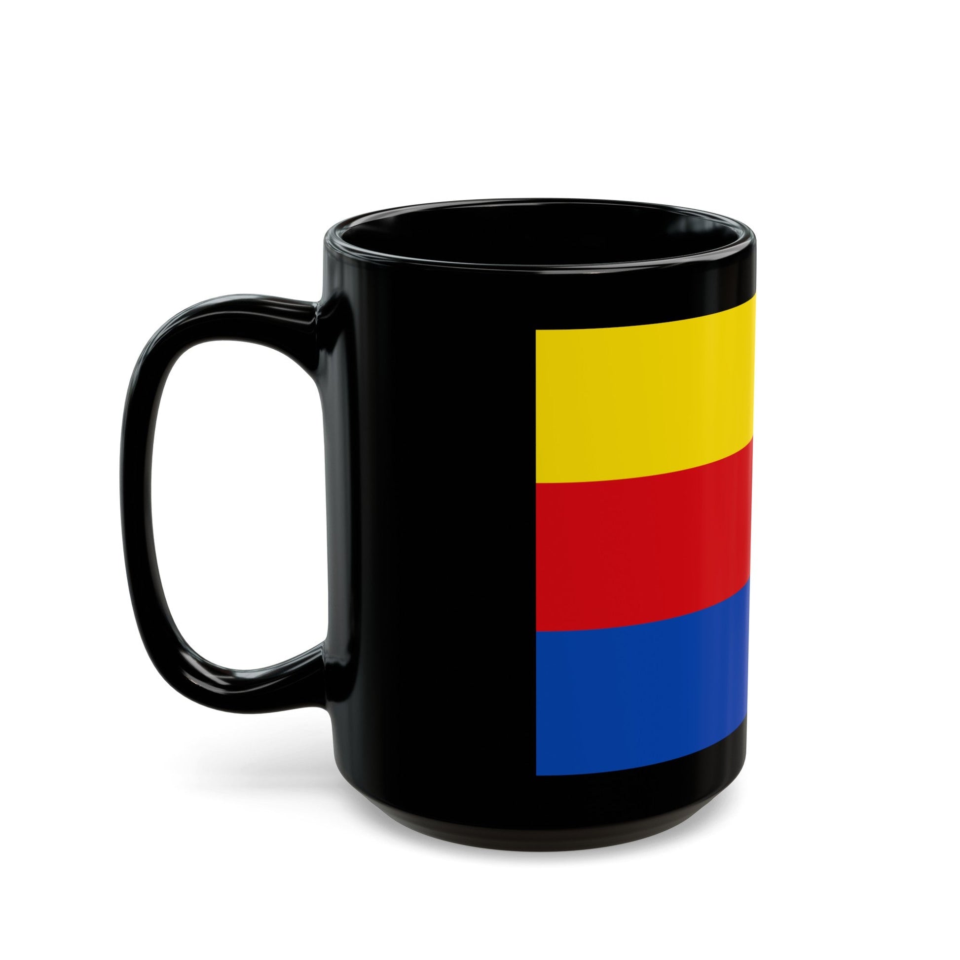 Flag of North Holland Netherlands - Black Coffee Mug-The Sticker Space