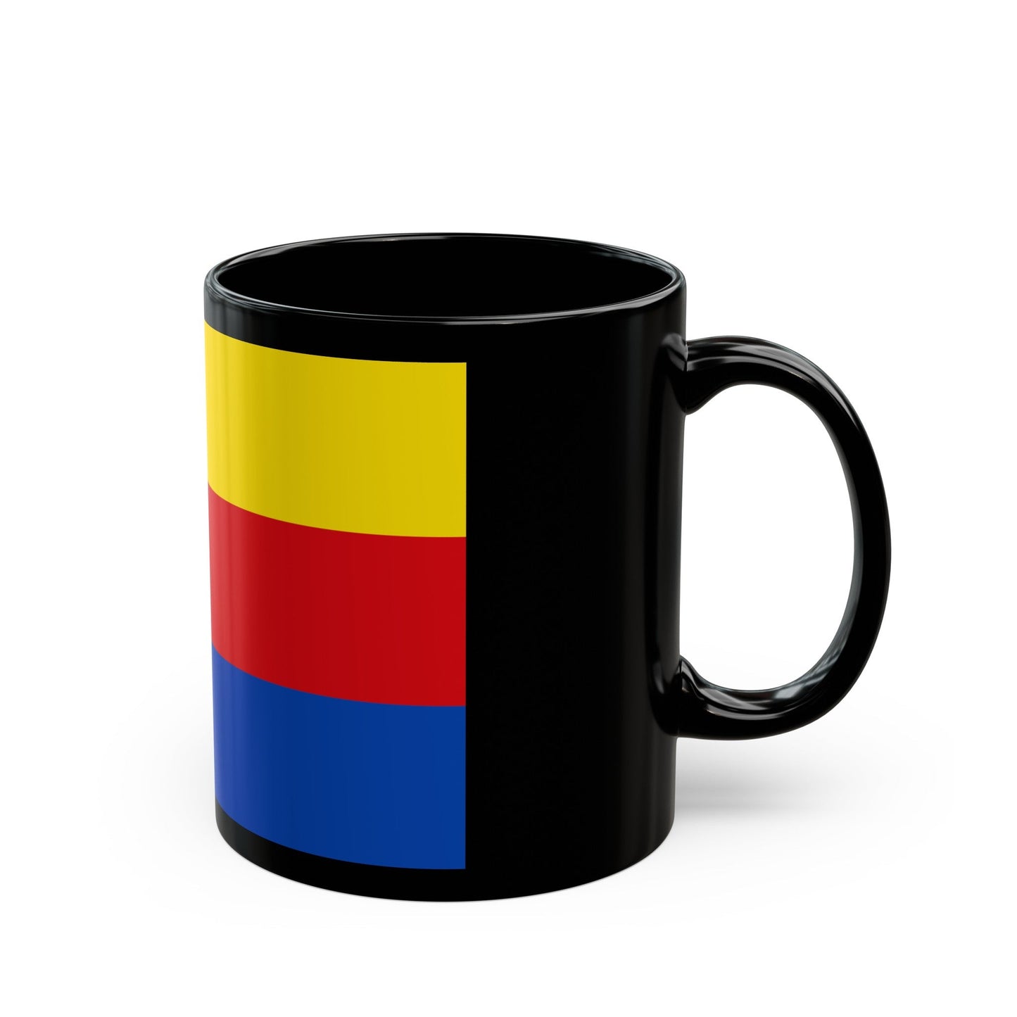 Flag of North Holland Netherlands - Black Coffee Mug-The Sticker Space