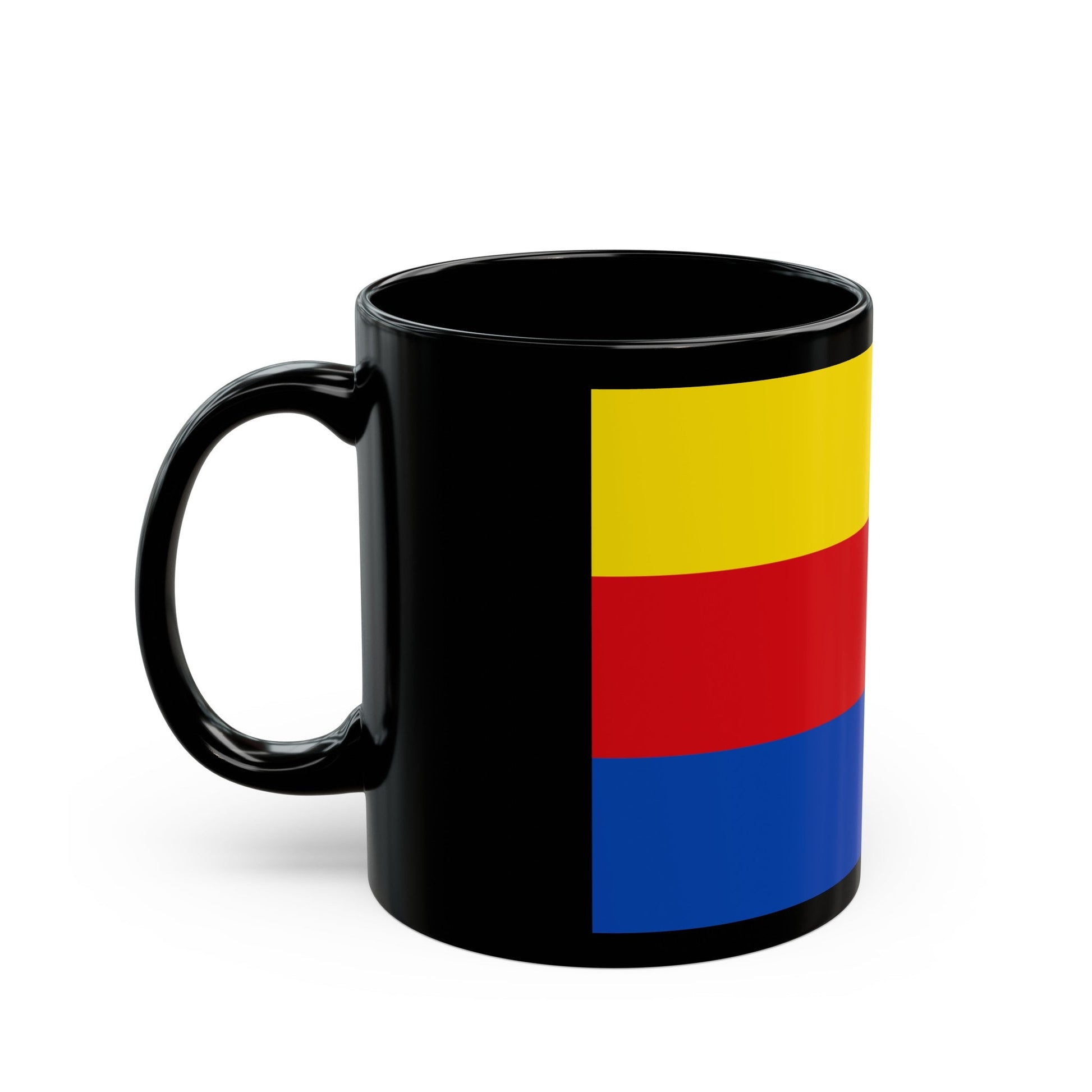 Flag of North Holland Netherlands - Black Coffee Mug-The Sticker Space