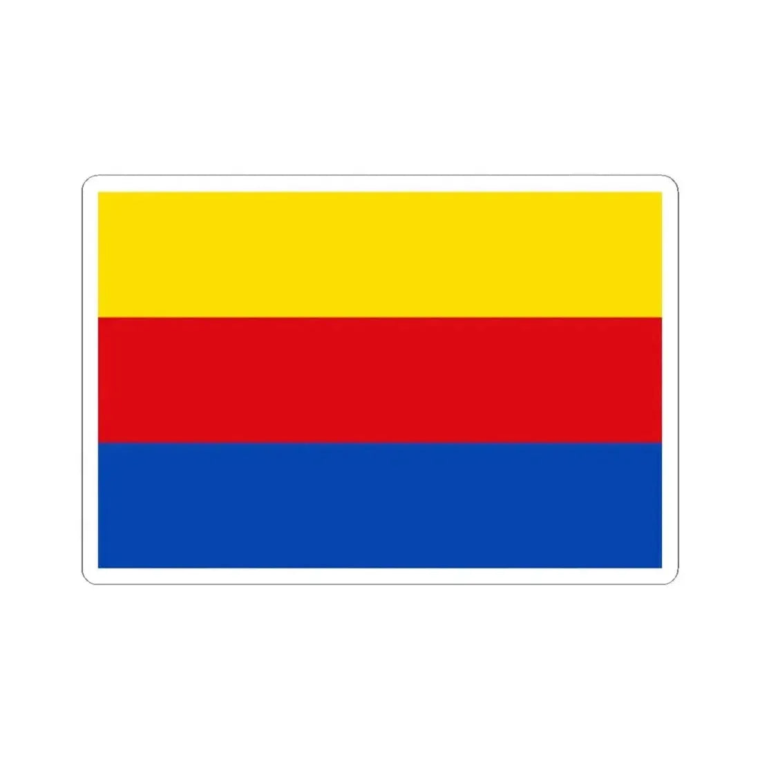 Flag of North Holland Netherlands - STICKER Vinyl Kiss-Cut Decal 2 Inch White - The Sticker Space
