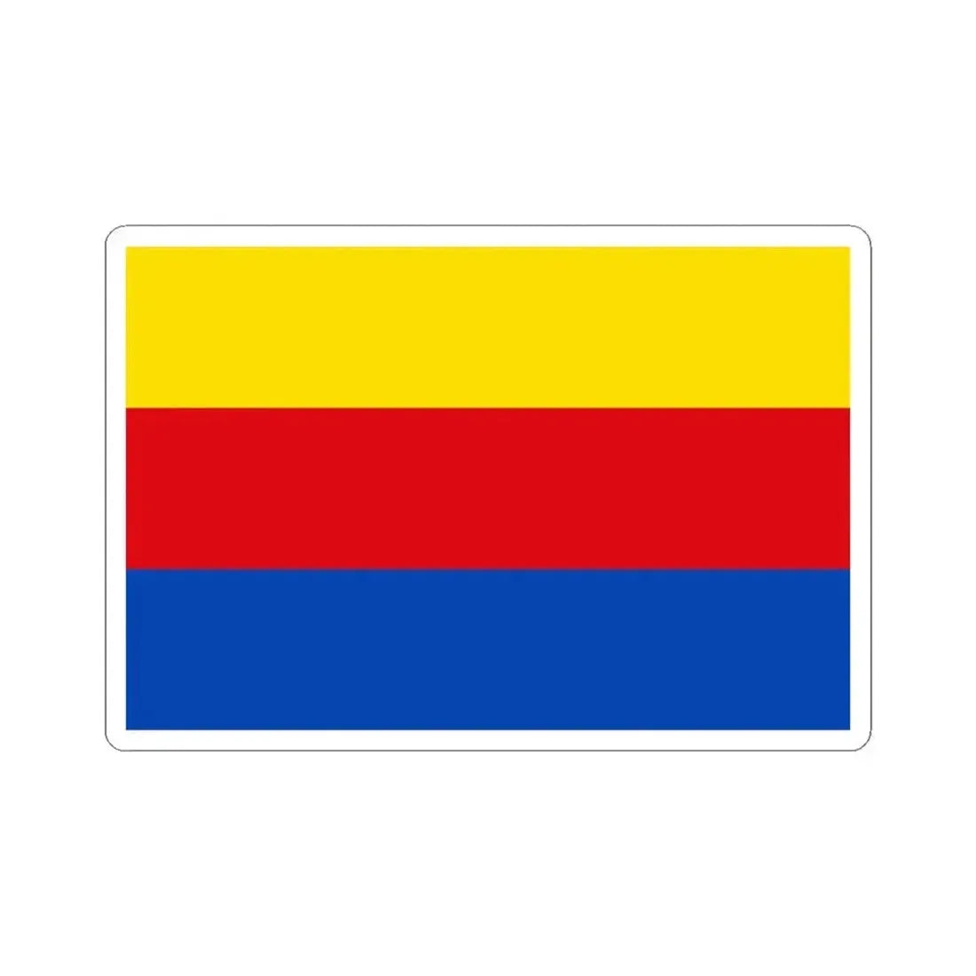 Flag of North Holland Netherlands - STICKER Vinyl Kiss-Cut Decal 3 Inch White - The Sticker Space