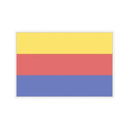 Flag of North Holland Netherlands - STICKER Vinyl Kiss-Cut Decal 4 Inch Transparent - The Sticker Space