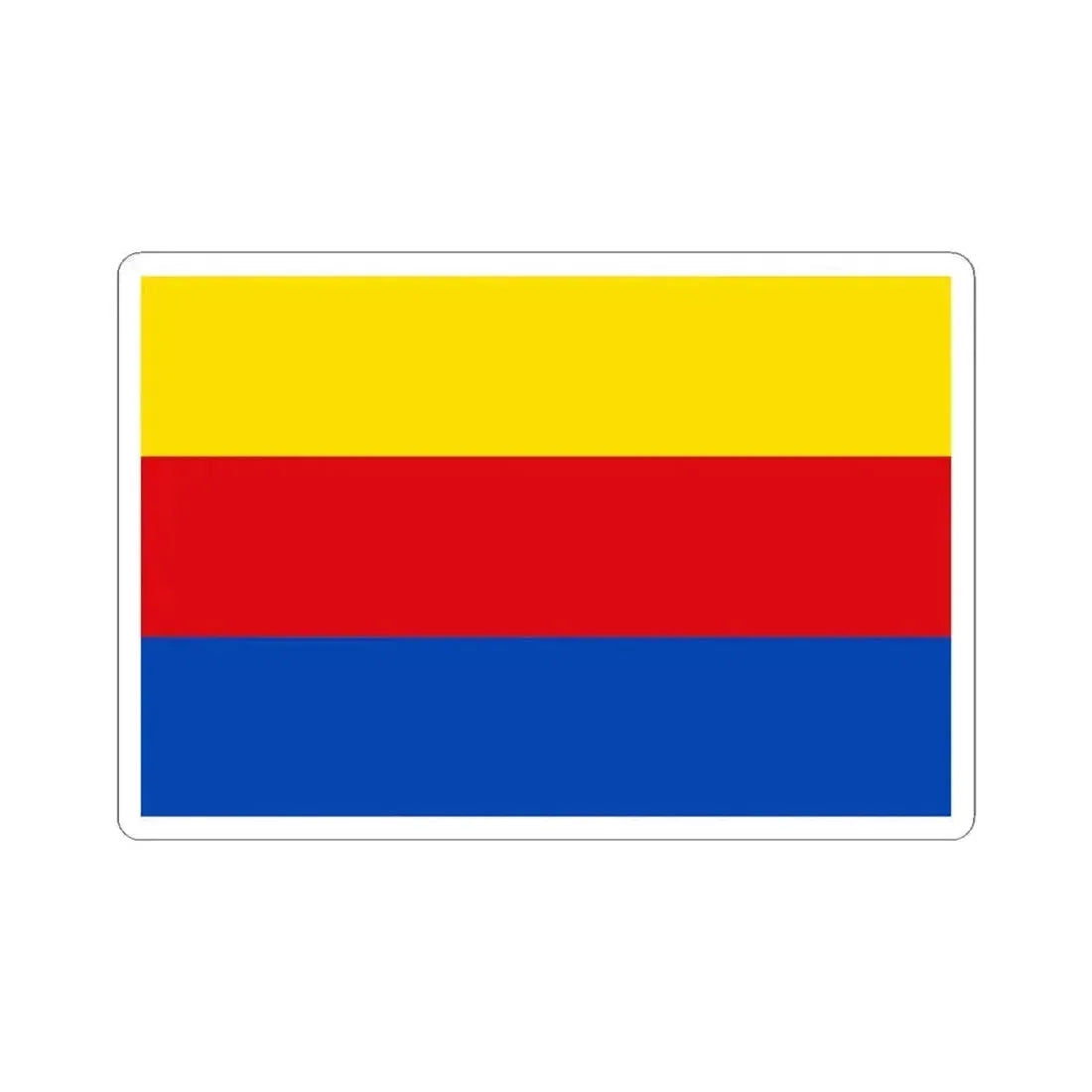 Flag of North Holland Netherlands - STICKER Vinyl Kiss-Cut Decal 4 Inch White - The Sticker Space