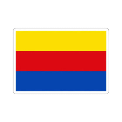Flag of North Holland Netherlands - STICKER Vinyl Kiss-Cut Decal 4 Inch White - The Sticker Space