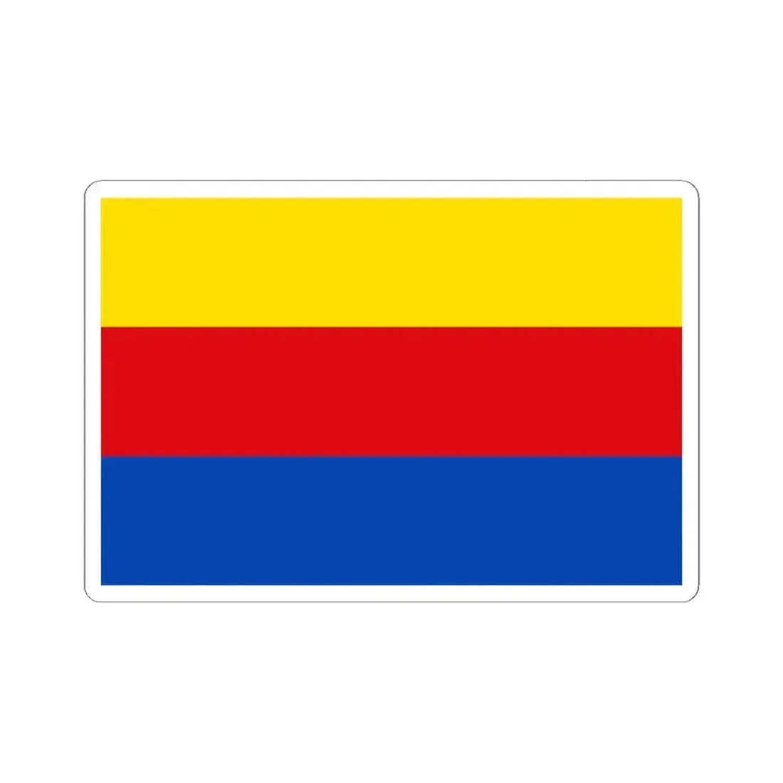 Flag of North Holland Netherlands - STICKER Vinyl Kiss-Cut Decal 6 Inch White - The Sticker Space