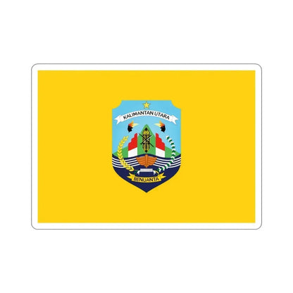 Flag of North Kalimantan Indonesia STICKER Vinyl Die-Cut Decal 3 Inch - The Sticker Space