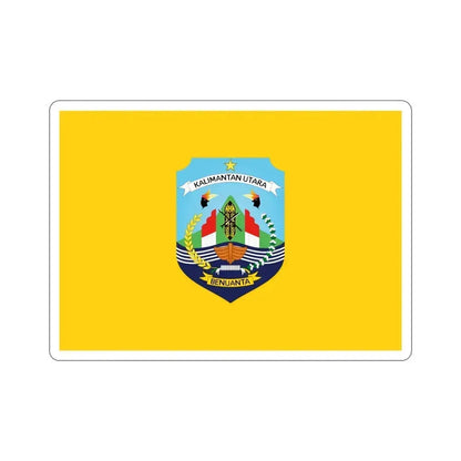 Flag of North Kalimantan Indonesia STICKER Vinyl Die-Cut Decal 4 Inch - The Sticker Space