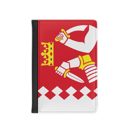 Flag of North Karelia Finland - Passport Holder-3.9" x 5.8"-The Sticker Space