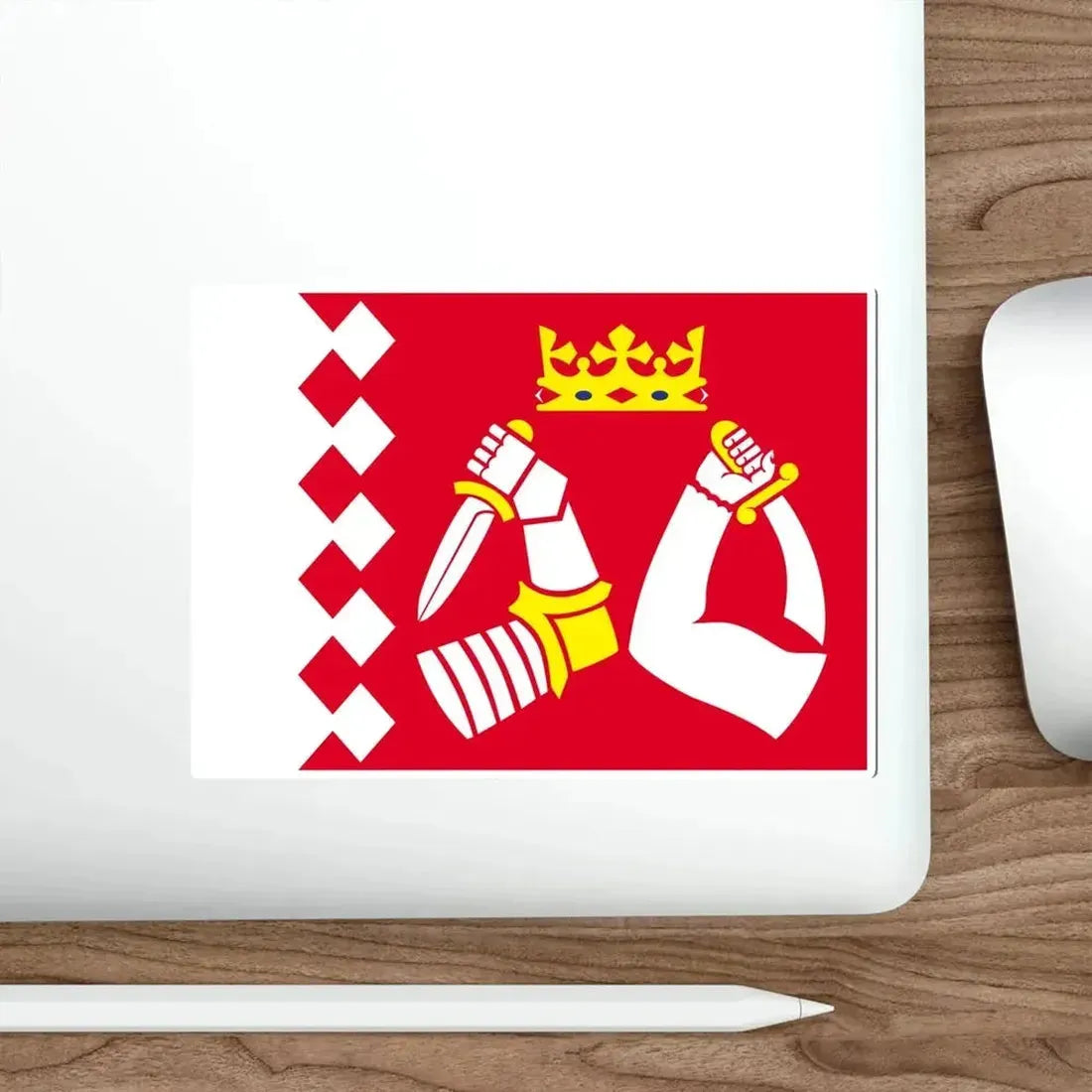 Flag of North Karelia Finland STICKER Vinyl Die-Cut Decal - The Sticker Space