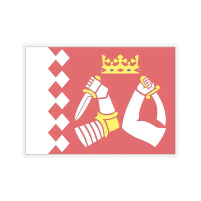 Flag of North Karelia Finland - STICKER Vinyl Kiss-Cut Decal 2 Inch Transparent - The Sticker Space
