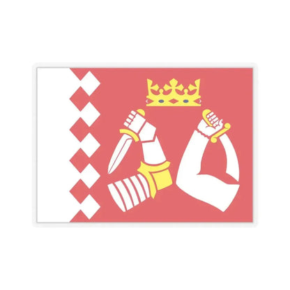 Flag of North Karelia Finland - STICKER Vinyl Kiss-Cut Decal 3 Inch Transparent - The Sticker Space
