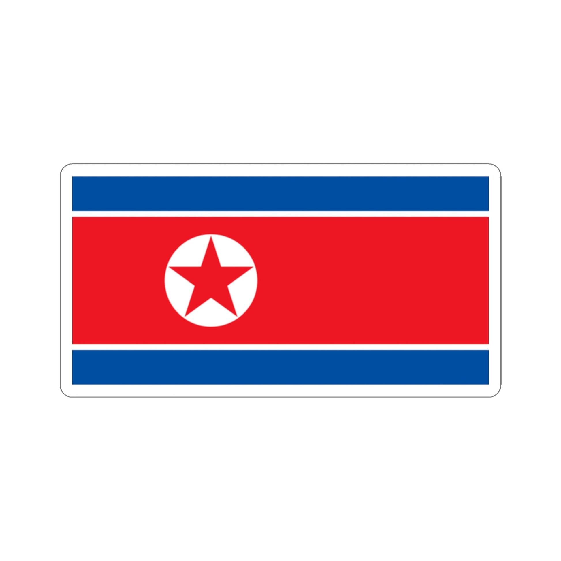 Flag of North Korea STICKER Vinyl Die-Cut Decal-2 Inch-The Sticker Space