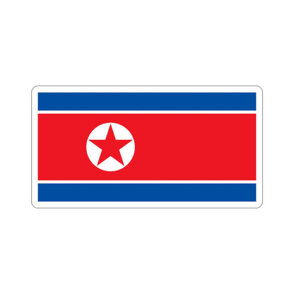 Flag of North Korea STICKER Vinyl Die-Cut Decal-3 Inch-The Sticker Space