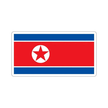 Flag of North Korea STICKER Vinyl Die-Cut Decal 3 Inch - The Sticker Space